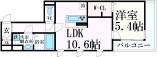 サンセベリア夏原の物件間取画像